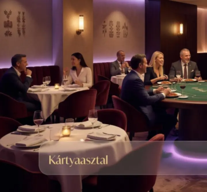 Modern, elegáns magyar étterem belső térrel és társasági hangulattal
