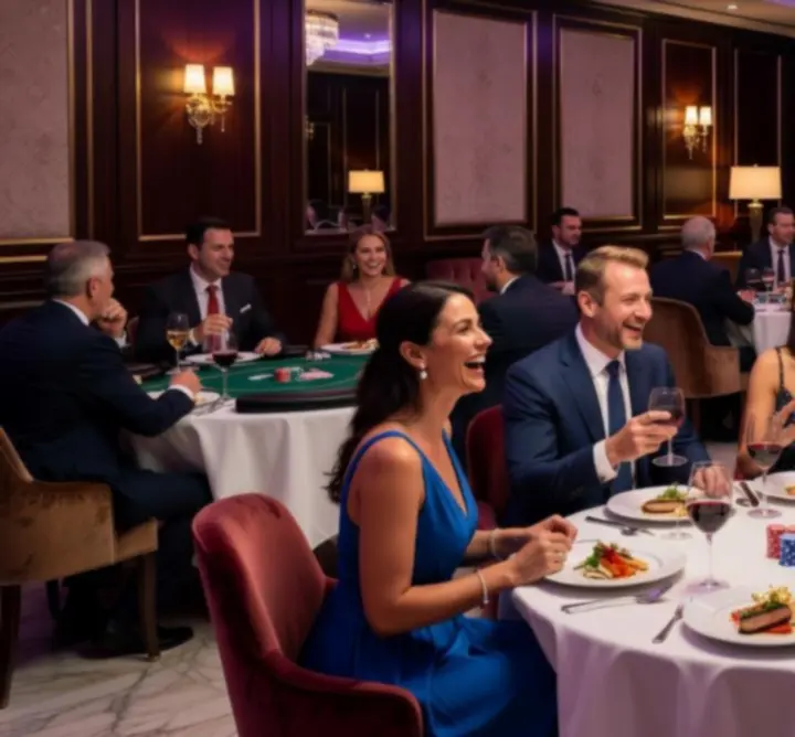 Vendégek egy elegáns társas esten a Magyar Event Hubban